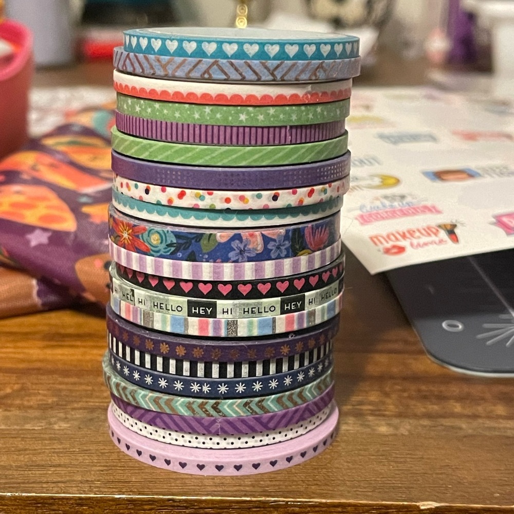 Happy planner washi tape destash
